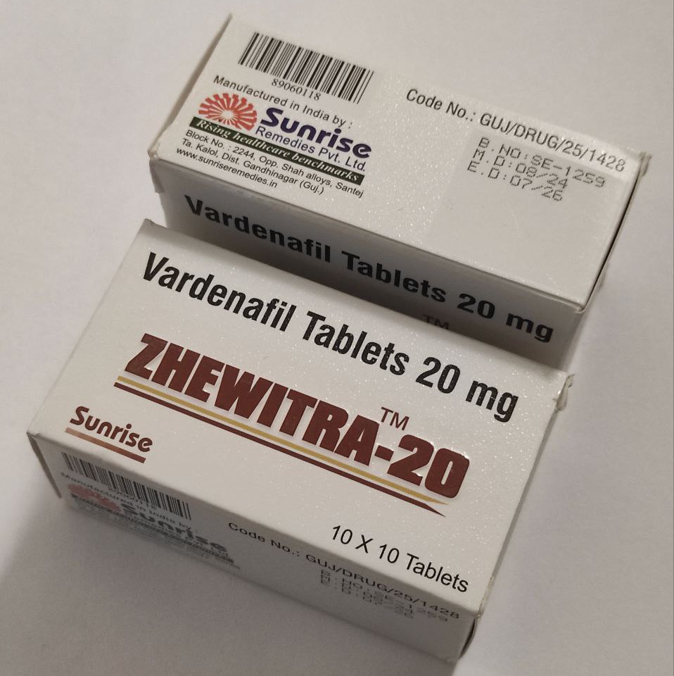 Дженерик Левитра 20мг Zhewitra 20